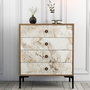 Hanah Home Lizbon 538 Cómoda Nogal y Blanco
